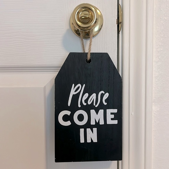 Shhhh! On A Call Black Wooden Zoom Meeting Hanging Door Sign - Picture 2 of 2